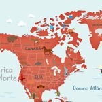 Papel de Parede - Mapa Terracota