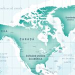 Papel de Parede Magnético - Mapa Acqua