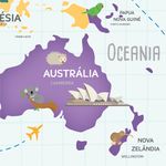 Papel de Parede Magnético - Mapa Volta ao Mundo