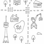 Painel Magnético - Cidade