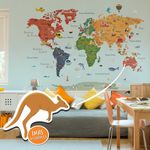 Papel de Parede Magnético - Mapa Terracota