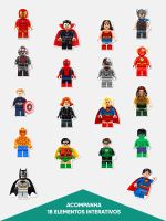 Papel de Parede Magnético - Mapa Super Heroes Lego