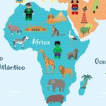 Papel de Parede Magnético - Mapa Super Heroes Lego
