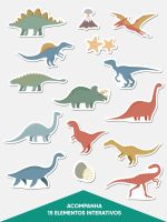 Papel de Parede Magnético - Mapa Dinos