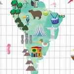 Papel de Parede Magnético - Mapa Pequenos Exploradores