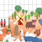 Papel de Parede Magnético - Mapa Pequenos Exploradores