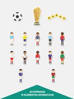 Papel de Parede Magnético - Mapa Futebol