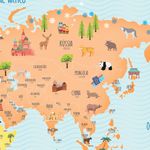 Papel de Parede Magnético - Mapa Fresh