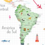 Papel de Parede Magnético - Mapa Coconut
