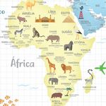 Papel de Parede Magnético - Mapa Coconut