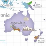 Papel de Parede Magnético - Mapa Coconut