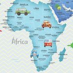 Papel de Parede Magnético - Mapa Carrinhos