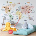 Papel de Parede Magnético - Mapa Candy