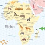 Papel de Parede Magnético - Mapa Candy