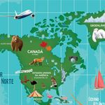 Papel de Parede Magnético - Mapa Aventura