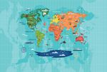 Papel de Parede Magnético - Mapa Aventura