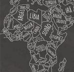 Papel de Parede Magnético - Mapa Blackboard