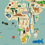 Papel de Parede Magnético - Mapa Caça ao Tesouro