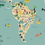 Papel de Parede Magnético - Mapa Caça ao Tesouro