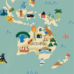 Papel de Parede Magnético - Mapa Caça ao Tesouro
