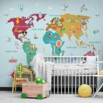 Papel de Parede Magnético - Mapa So Cute