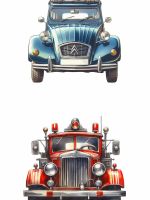Barrado Adesivo - Vintage Cars
