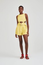 Shorts Cinto Yellow