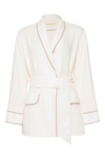 Blazer Kimono Linho Branco