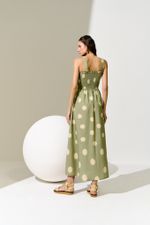 Vestido Deise Lastex Poa Green