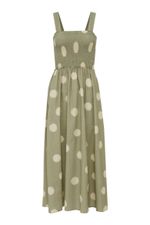 Vestido Deise Lastex Poa Green