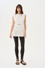 Tshirt Bordado Flores Off