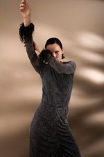 Blusa Tule Plumas
