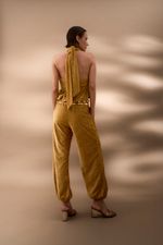 Top Cruzado Jacquard Ouro