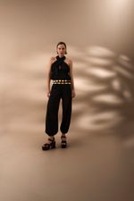 Top Cruzado Jacquard Black