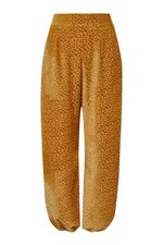 Calça Volume Jacquard Ouro