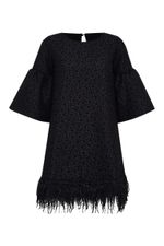 Vestido Manga Babado