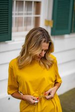 Long T shirt Mostarda