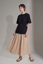 Long T shirt Classic Cinto Preta