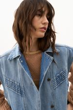 Parka Recortes Classic Denim