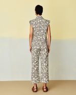 Parka Recortes Jacquard