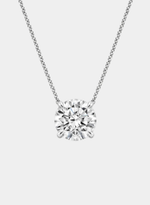 Colar Solitário Diamante Lab Grown 3ct Brilhante