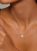 Colar Solitário Diamante Lab Grown 3ct Brilhante