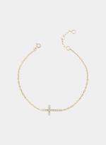 Pulseira Elos Portugueses Cruz Pavé