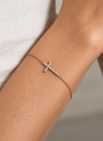 Pulseira Elos Portugueses Cruz Pavé