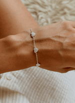Pulseira Elos Portugueses Corações Pavé