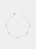 Pulseira Elos Portugueses Corações Pavé