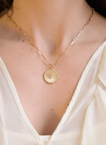 Pingente Medalha Raiada Com Oval
