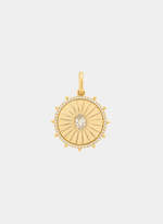 Pingente Medalha Raiada Com Oval