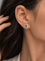 Brinco Oval Halo