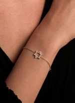 Pulseira Estrela Cravejada com Diamantes